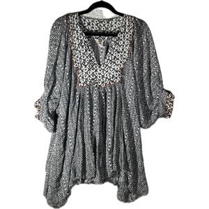Free People One Mix Print Tunic Small